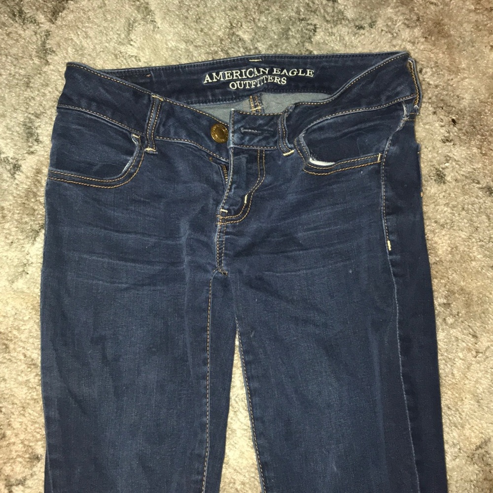 AEO Super stretch jeggings size 0 dark wash